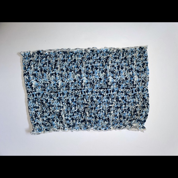 Floral Blue Tube Top - Picture 4 of 4